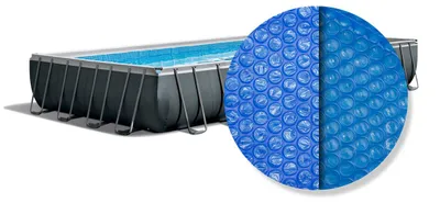 Produktbild von Intex Solarplane Ultra Frame Pool 975 x 488 cm Blau Isolierend