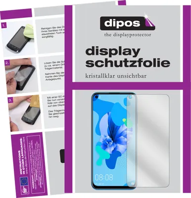 Produktbild von 2x Schutzfolie für Huawei nova 5i klar Displayschutzfolie Folie Display Schutz dipos