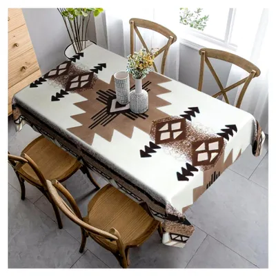 Produktbild von Rechteckige Tischdecke mit Indianermuster für Esszimmer und Veranstaltungen