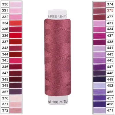 10 x 100m / 1 Spule Unipoly 120 TEX14x2 Polyester braunrot