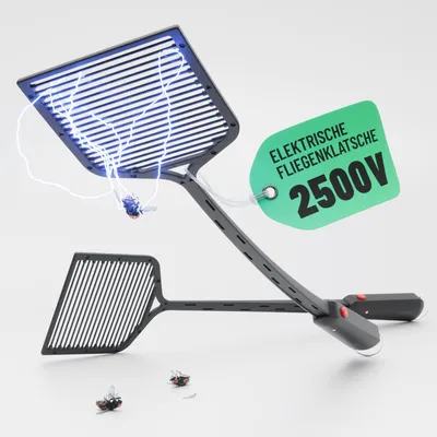 Immagine prodotto di Zanzariera elettrica 2x con batterie incluse - Ideale per eliminare zanzare, moscerini, mosquitos e altri insetti