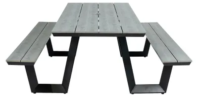 Produktbild von Picknicktisch Coffee Bay | Grau | Aluminium & Polywood