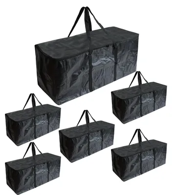 Imagen del producto de Omgoods - Juego de 6 bolsas de almacenamiento grandes e impermeables para ropa, de 85 litros