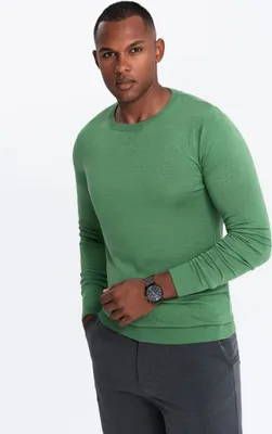 Produktbild von Ombre Klassischer Herrenpullover mit Rundhalsausschnitt  grün XXL