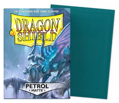 Produktbild von Dragon Shield Standard Size Matte Sleeves - Petrol (100 Sleeves)