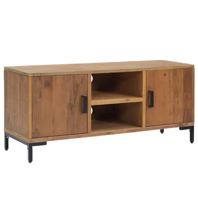 Produktbild von vidaXL TV-Schrank Braun 110x35x48 cm Massivholz Kiefer