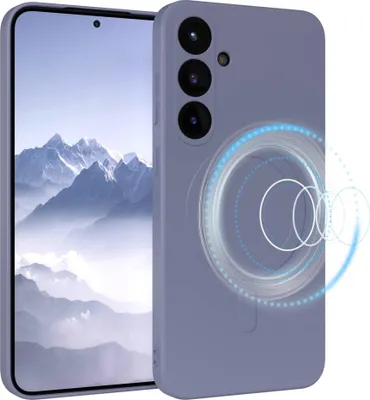 Produktbild von EAZY CASE - Silikonhülle magnetisch für Samsung Galaxy S25 Plus, Hülle Silikon, weich stoßfeste Magnet Handyhülle, Schutzhülle mit Kameraschutz, TPU Bumper in Blau