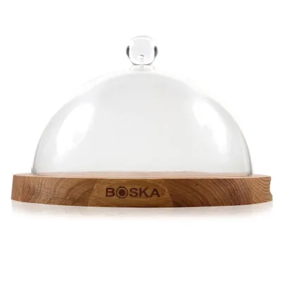 Immagine prodotto di Boska Käsebrett Eichenholz mit Käseglocke, Brett, Glocke, Käsezubehör, 859002