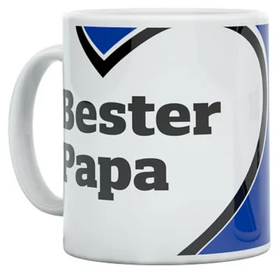 Produktbild von Hamburger SV HSV Tasse Bester Papa Herz