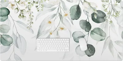 Produktbild von Blumenblattmuster – Schreibtischunterlage – Rutschfeste Tischunterlage – Schreibtischmatte für Büro & Zuhause – Schreibunterlage – Mauspad – Tischmatte – 120 x 60 cm