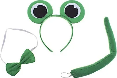 Produktbild von Frosch Kostüm Set 3-tlg. mit Haarreif | Grün