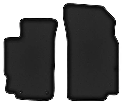 Produktbild von Velours-Fußmatten Vorne für Peugeot 406 1995-2004 (Coupé) – 2-tlg, Schwarz, passgenau – Wielganizator DURBAN