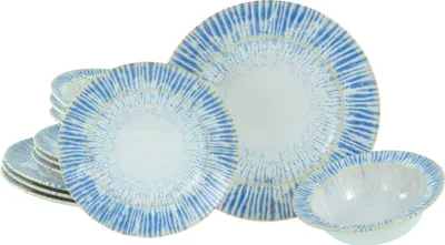 Produktbild von CreaTable, 23717, Rondo Summertime, Tellerset 12-tlg, Steinzeug