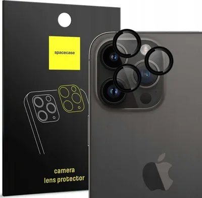 Immagine prodotto di Vetro temperato per la fotocamera del telefono SPACECASE Camera Ring per iPhone 15 Pro / Pro Max