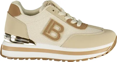 Produktbild von Eleganter Damensportschuh in Beige mit Kontrastdetails und Logo