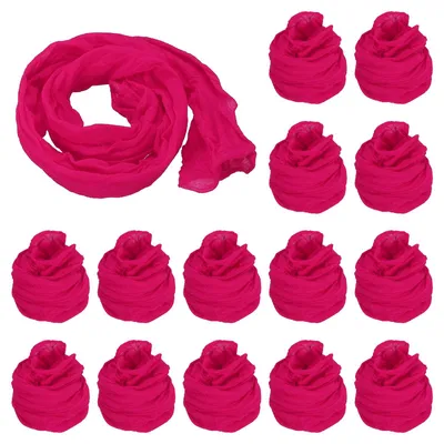 Produktbild von Chiffon Blumenmaterial - Zum Basteln und Dekorieren - Hellkorallenrosa