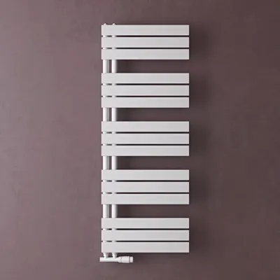 Produktbild von doporro Badheizkörper Badheizung Handtuchheizkörper 131x50cm Handtuchtrockner Handtuchwärmer Seitenanschluss Weiß 656 Watt Ohne Heizstab FN
