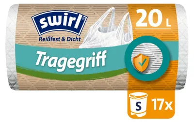 Produktbild von Swirl® 20 l Tragegriff-Müllbeutel Reißfest & Dicht