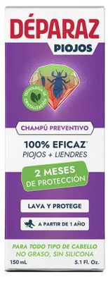 Image de Shampoing préventif contre les poux Déparaz, 150 ml
