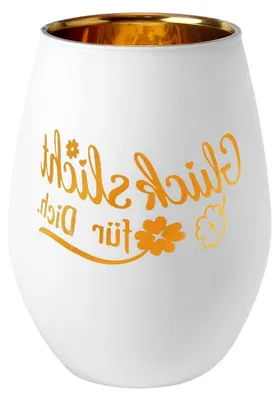 Produktbild von Windlicht mit Gravur, Personalisierte Kerze, Teelichthalter aus Glas - Gravierte Geschenke für Frauen, Geburtstag, Weihnachten, Taufe und Konfirmation
