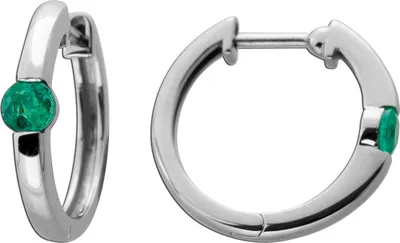 Produktbild von Smaragd Creole Platin 950 grüne Natur Edelsteine 0.50ct