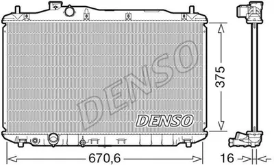 Produktbild von DENSO DRM40105 Kühler Wasserkühler Motorkühler für HONDA CIVIC VIII Hatchback (FN, FK) CIVIC VIII Stufenheck (FD, FA)
