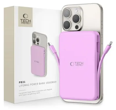 Obrázek produktu pro Tech-Protect Pb31 Lifemag Magsafe Power Bank 10000Mah Lavender