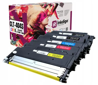 Produktbild von Inkdigo Tonerset CLT-404S für Samsung Xpress C430W, C432W, C433, C433W – CMYK,