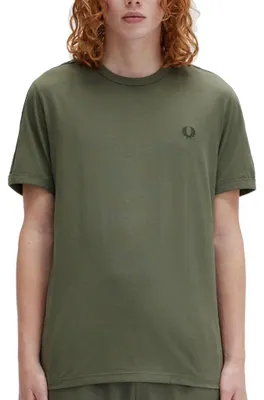 Produktbild von FRED PERRY CONTRAST TAPE RINGER T-SHIR Grün
