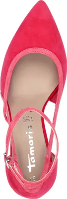 Produktbild von Tamaris Damen Pumps Leder offener Schnitt spitz Stiletto 1-22436-44, Größe:39 EU, Farbe:Pink