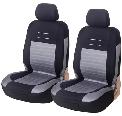 Productafbeelding van Universele Autostoelhoezen voor Voorstoelen (Grijs/Zwart)