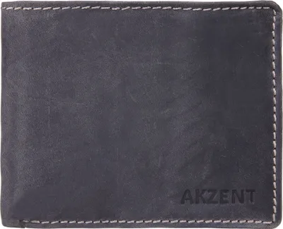 Produktbild von Akzent Herrengeldbörse aus Echtleder, Querformat