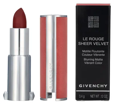 Produktbild von Givenchy Le Rouge Sheer Velvet, Rot, Rouge Erable, 1 Farben, Feuchtigkeitsspendend, Nährend, Glättend, Weichmachend, Frauen, Samt
