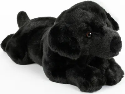 Produktbild von Labrador liegend 40 cm Kuscheltier Hund schwarz Uni-Toys
