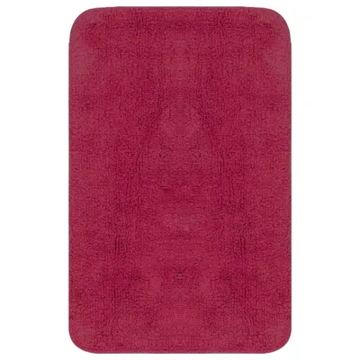 Produktbild von vidaXL Badematten-Set 3-tlg. Stoff Fuchsia