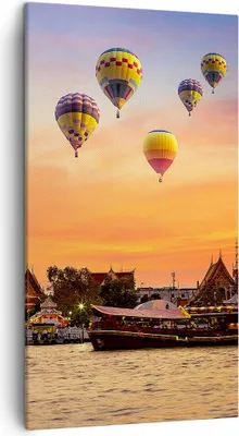 Produktbild von Bild auf Leinwand - Leinwandbild - Tempel Asien - 45x80cm - Wand Bild - Wanddeko - Wandbilder - Leinwanddruck - Bilder - Kunstdruck - Wanddekoration - Leinwand bilder - Wandkunst - PA45x80-3437