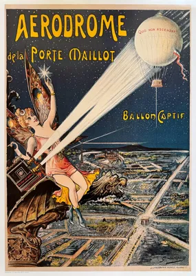 Image de Aerodrome de la Porte Maillot - Lamparé - 50x70cm Affiche Poster