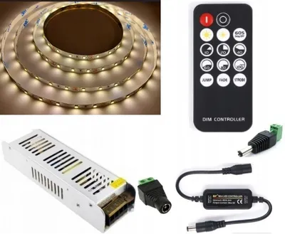 Image de Omako Bandeau LED 12m Blanc Neutre 720 LEDs 2835 RF