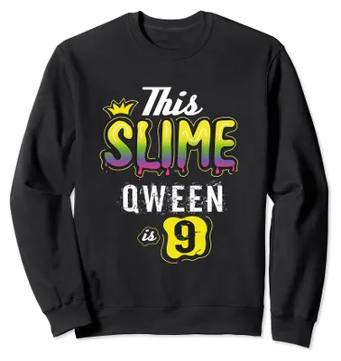 Produktbild von Diese Schleimkönigin ist 9 Schleimkönigin für Mädchen Sweatshirt