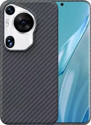 Zdjęcie produktu dla Ochronne etui karbonowe do Huawei Pura 70 Ultra - Czarny KP33235