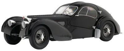 Obrázok produktu pre Solido Bugatti Atlantic, Model klasického automobilu, predmontovaný, 1:18, Bugatti Atlantic, 1 kusov, Čierna