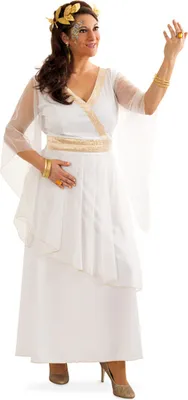 Produktbild von Damen Kostüm Griechin Karneval Fasching Römerin Römer Kleid Antike Göttin Gr. 44