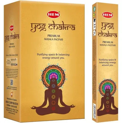 Obrázok produktu pre Sada 12 vonných tyčiniek Yog Chakra Masala