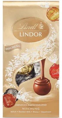 Immagine prodotto di Impasto di palline Lindt Lindor con finissimo cioccolato Lindt 137g