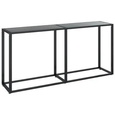 Immagine prodotto di Tavolo consolle nero 160x35x75,5 cm in vetro temperato