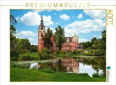 Produktbild von CALVENDO Puzzle Ein Blick auf das Schloss Fürst-Pückler in Bad Muskau | 1000 Teile Lege-Größe 64x48cm Foto-Puzzle für glückliche Stunden