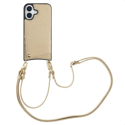Image de Selencia Nova Phone Case avec cordon et porte-cartes pour Apple iPhone 16 - Beige