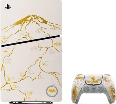 Produktbild von Sony Interactive Entertainment PlayStation 5 - Ghost of Yotei Gold Limited Edition, PlayStation 5, Schwarz, Weiß, 16384 MB, GDDR6, 448 GB/s, AMD