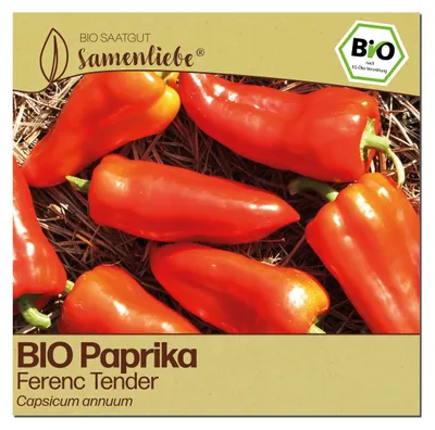 Produktbild von Samenliebe  Paprika Samen | Ferenc Tender - rot & lang - samenfestes  Saatgut