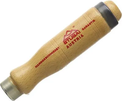 Produktbild von STUBAI Griff für Stemmeisen, 130 mm, aus lackiertem Rotbuchenholz